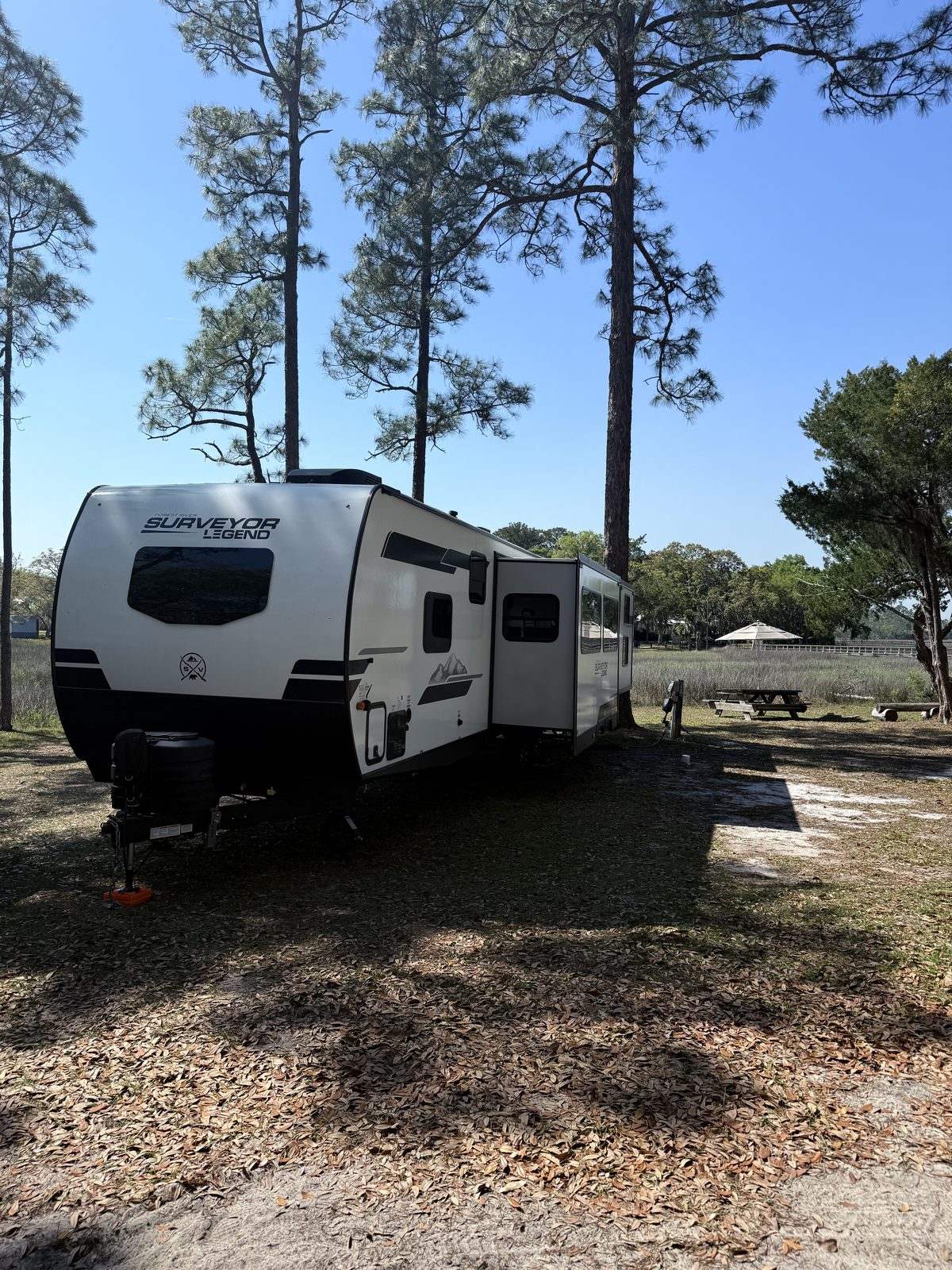 Our campsite at Belle Bluff Island Campground