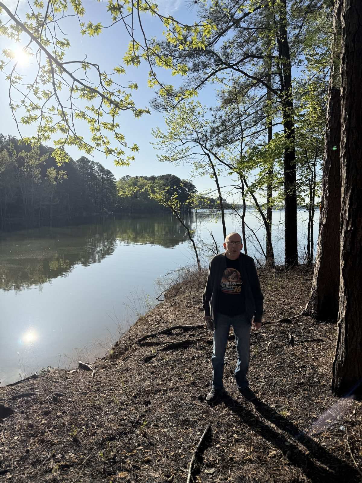 Our campsite at Kerr Lake